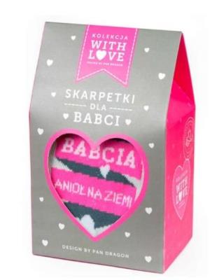 Opakowanie Skarpety With Love-Babcia