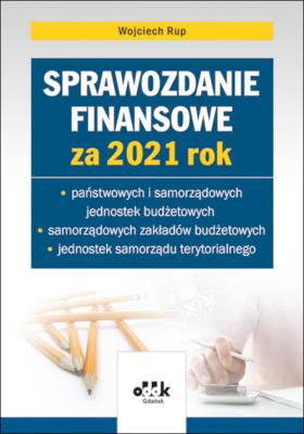 Okładka książki Sprawozdanie finansowe za 2021