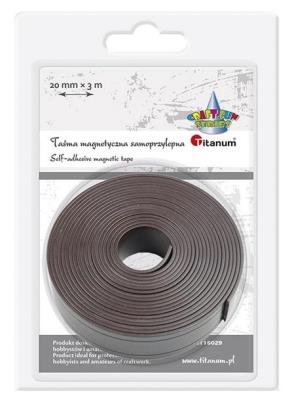 Opakowanie Taśma magnetyczna samoprzylepna 20x3 gr.1mm.na blistrze