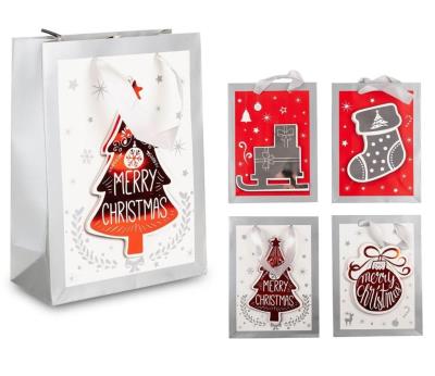 Torba prezentowa świąteczna 3D 23,5x17,5x8 mix. Wydawca: OneDollar. SmakLiter.pl Opakowanie Torba prezentowa świąteczna 3D 23,5x17,5x8 mix