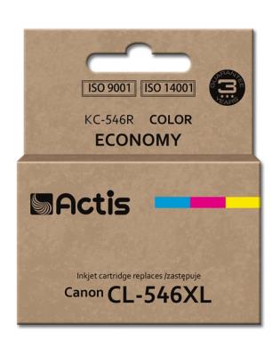 Opakowanie Tusz ACTIS KC-546R (zamiennik Canon CL-546XL; Standard; 15 ml; kolor)