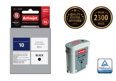 Opakowanie Tusz Activejet AH-10BR (zamiennik HP 10 C4844A; Premium; 80 ml; czarny)