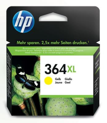 Opakowanie Tusz HP żółty HP 364XL, HP364XL=CB325EE, 750 str.,6 ml