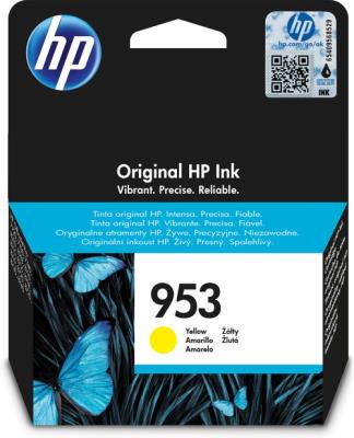 Okładka książki Tusz HP żółty HP 953, HP953=F6U14AE, 700 str.,10 ml.