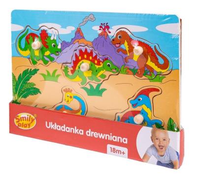 Opakowanie Układanka drewniana Dinozaury