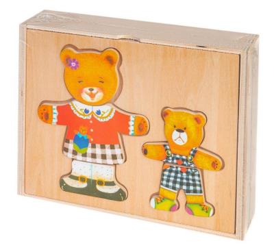 Opakowanie Układanka drewniana Dwa misie