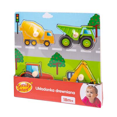 Opakowanie Układanka drewniana Pojazd uchwyty