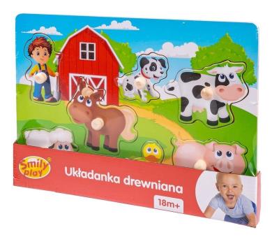 Opakowanie Układanka drewniana Pojazdy