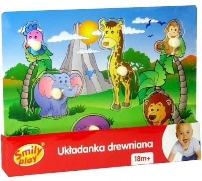 Opakowanie Układanka drewniana ZOO uchwyty