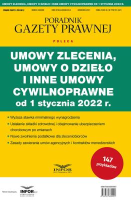 Okładka książki Umowy zlecenia, umowy.. od 1 stycznia 2022