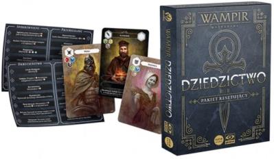 Wampir: Maskarada - Dziedzictwo Pakiet Resetujący. Wydawca: GALAKTA. SmakLiter.pl Opakowanie Wampir: Maskarada - Dziedzictwo Pakiet Resetujący