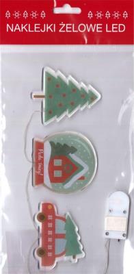 Opakowanie Żelowe naklejki dekoracyjne LED - BN Pada śnieg