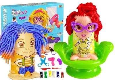 Zestaw Ciastolina Fryzjer Wyciskarka do Włosów. Wydawca: Lean Toys. SmakLiter.pl Opakowanie Zestaw Ciastolina Fryzjer Wyciskarka do Włosów