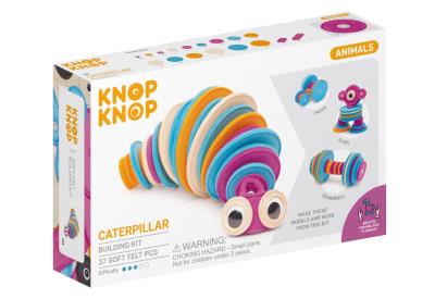 Zestaw do budowania z filcu Gąsienica 37 klocków. Wydawca: Alfred A. Knopf. SmakLiter.pl Opakowanie Zestaw do budowania z filcu Gąsienica 37 klocków