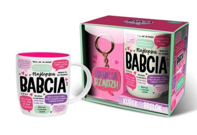 Opakowanie Zestaw kubek + brelok Babcia rządzi
