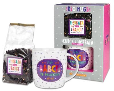 Opakowanie Zestaw kubek + herbata Big Hugs-Babcia