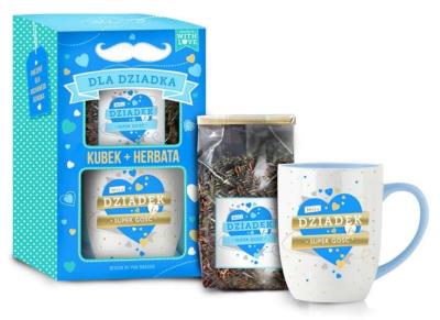 Opakowanie Zestaw kubek + herbata With Love-Dziadek