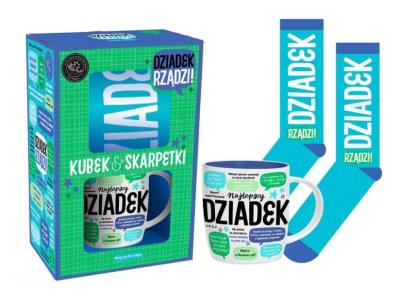 Opakowanie Zestaw kubek + skarpetki Dziadek rządzi