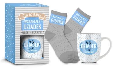Opakowanie Zestaw kubek + skarpetki Pearl-Dziadek