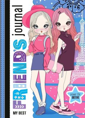 Opakowanie Zeszyt przyjaciółek 135x197/48K TW brokat nieb.