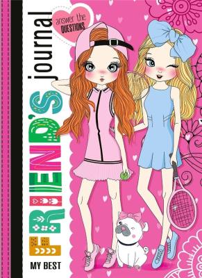 Opakowanie Zeszyt przyjaciółek 135x197/48K TW brokat różowy