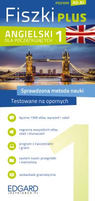 Angielski Fiszki PLUS dla początkujących 1. Autor: Andy Edwins, Michał Podsiadło. SmakLiter.pl Okładka książki Angielski Fiszki PLUS dla początkujących 1