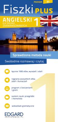 Angielski Fiszki PLUS dla średnio zaawansowanych 1. Autor: Andy Edwins, Michał Podsiadło. SmakLiter.pl Okładka książki Angielski Fiszki PLUS dla średnio zaawansowanych 1