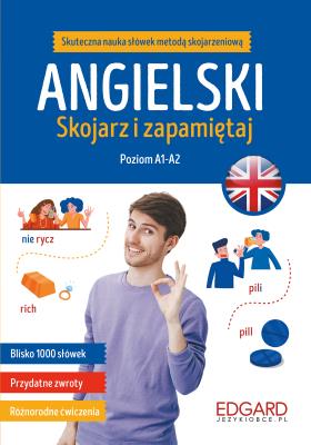 Angielski. Skojarz i zapamiętaj. Autor: JOANNA BRODZIAK, Marcin Frankiewicz. SmakLiter.pl Okładka książki Angielski. Skojarz i zapamiętaj