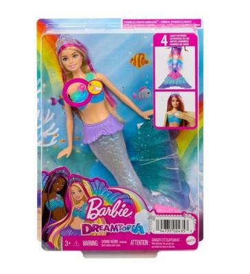 Opakowanie Barbie Malibu. Syrenka migoczące światełka