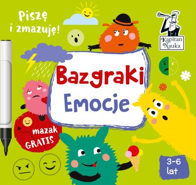 Bazgraki Emocje. Autor: Monika Sobkowiak. SmakLiter.pl Okładka książki Bazgraki Emocje