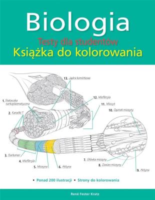 Okładka książki Biologia. Testy dla studentów. Książka do kolorow.