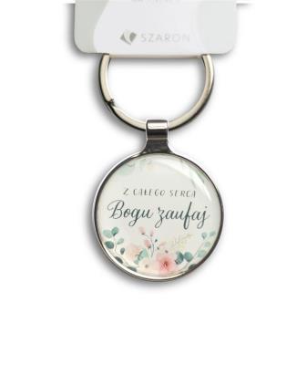 Opakowanie Brelok metalowy srebrny - Z całego serca