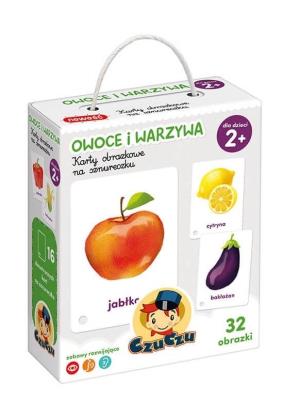 Okładka książki CzuCzu Karty obrazkowe na sznurku Owoce i warzywa