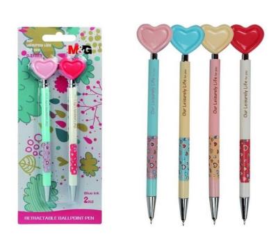 Opakowanie Długopis serca mix niebieski wkład 2szt