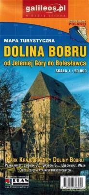 Okładka książki Dolina Bobru 1:50 000 Mapa turystyczna w. 2022