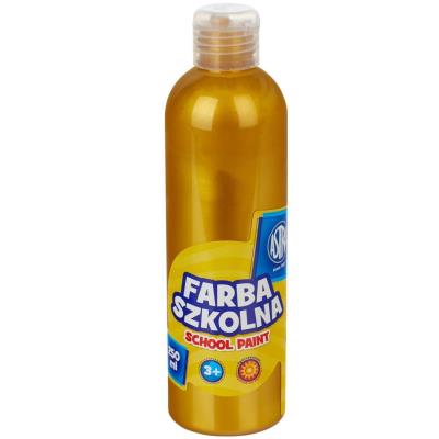 Opakowanie Farba szkolna Astra 250ml metaliczna złota