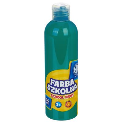 Opakowanie Farba szkolna naturalna tempera Astra 250 ml szmaragdowa