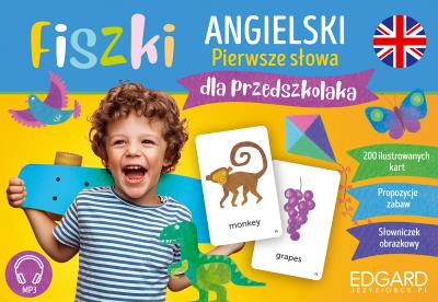 Okładka książki Fiszki. Angielski Pierwsze słowa dla przedszkolaka