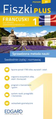 Francuski Fiszki PLUS dla średnio zaawansowanych 1. Autor: Virginie Little, Michał Podsiadło, Wojciech Wąsowicz. SmakLiter.pl Okładka książki Francuski Fiszki PLUS dla średnio zaawansowanych 1