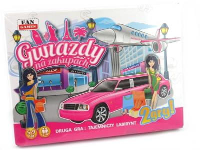 Gra 2w1 Gwiazdy na zakupach FAN. Wydawca: Fan. SmakLiter.pl Opakowanie Gra 2w1 Gwiazdy na zakupach FAN