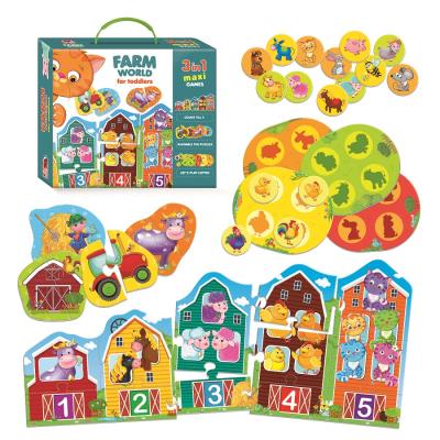 Gra edukacyjna Farm world for toddlers RK1310-01. Wydawca: Roter Kafer. SmakLiter.pl Opakowanie Gra edukacyjna Farm world for toddlers RK1310-01