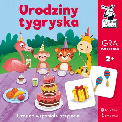 Gra Urodziny tygryska Kapitan Nauka. Autor: Opracowanie zbiorowe. SmakLiter.pl Okładka książki Gra Urodziny tygryska Kapitan Nauka