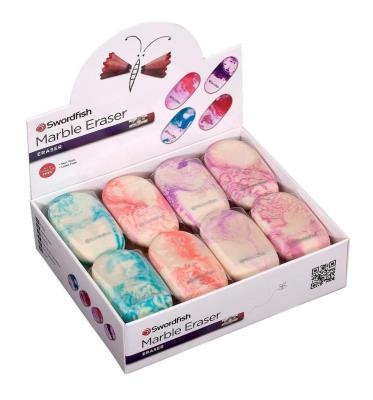 Opakowanie Gumka Marble marmur duża (24szt)