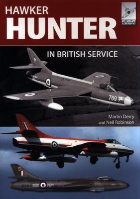 HAWKER HUNTER IN BRITISH SERVI. Autor: Derry Martin, Robinson Neil. SmakLiter.pl Okładka książki HAWKER HUNTER IN BRITISH SERVI