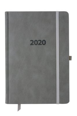 Opakowanie Kalendarz 2020 A5 dzienny Lux Registry szary