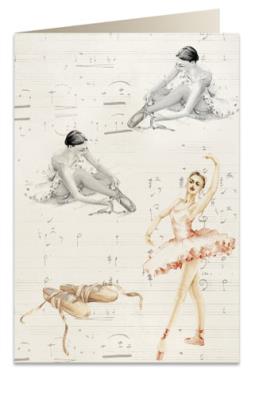 Opakowanie Karnet B6 + koperta 5653 Baletnica