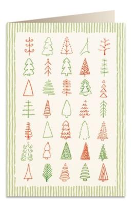 Opakowanie Karnet B6 + koperta 5951 Święta choinki