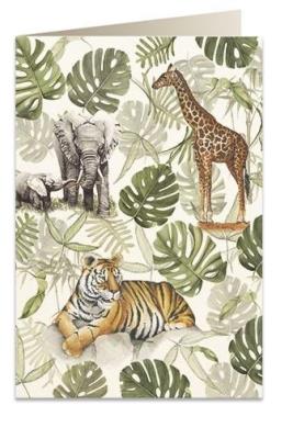 Opakowanie Karnet B6 + koperta 6028 Zwierzęta safari
