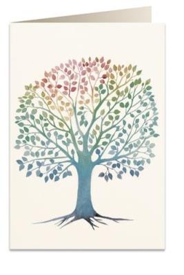 Opakowanie Karnet B6 + koperta 6072 Drzewo życia