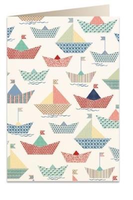 Opakowanie Karnet B6 + koperta 6087 Papierowe łodzie